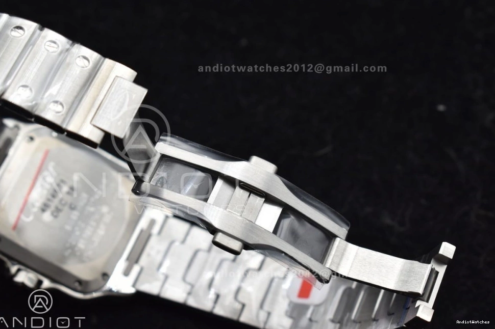 MIYOTA de on SS TopPick Cartier Santos Edition Dial White 1045 SmartLinks 1:1 Bracelet V 35mm BVF SS Best 9015 1026